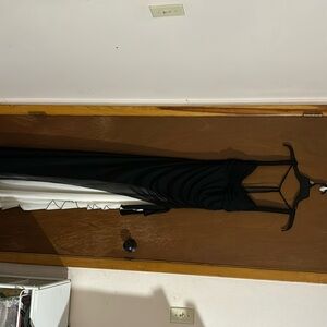Black and white formal dress